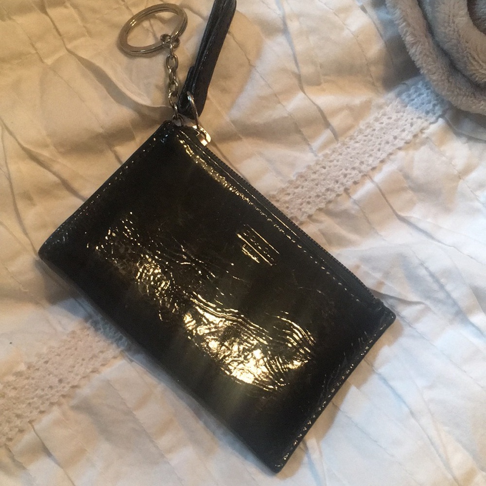 Patent Leather Coach Keychain/Card Holder